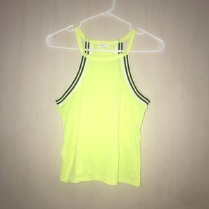 3/$15 Neon Yellow Halter Style Tank